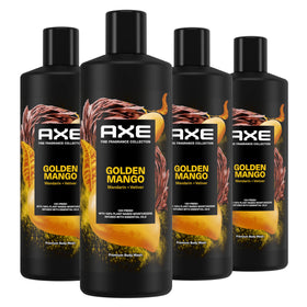 AXE Golden Mango bottle front view with 12-hour freshness promise