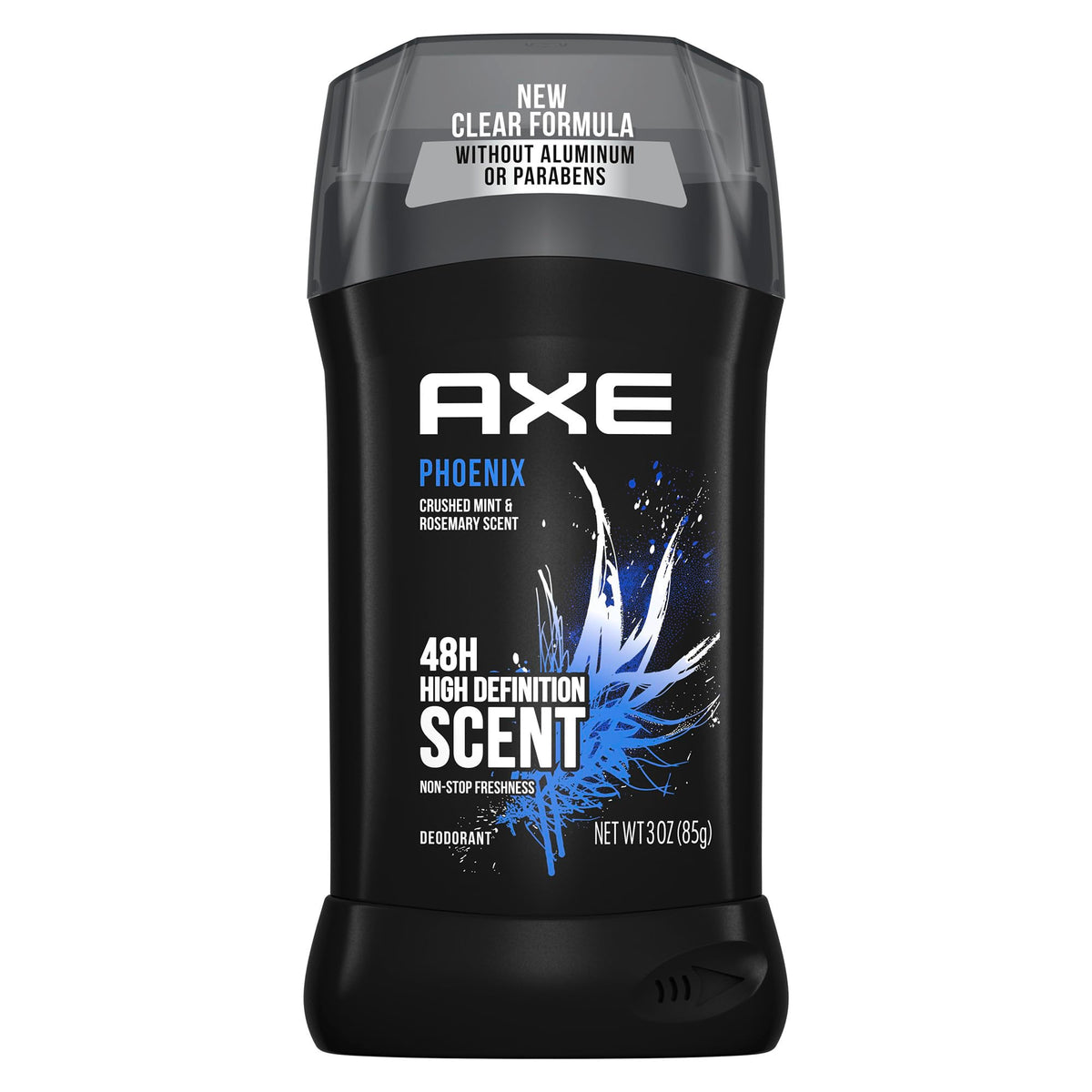Axe Phoenix deodorant stick bottom-twist design enables precise application.