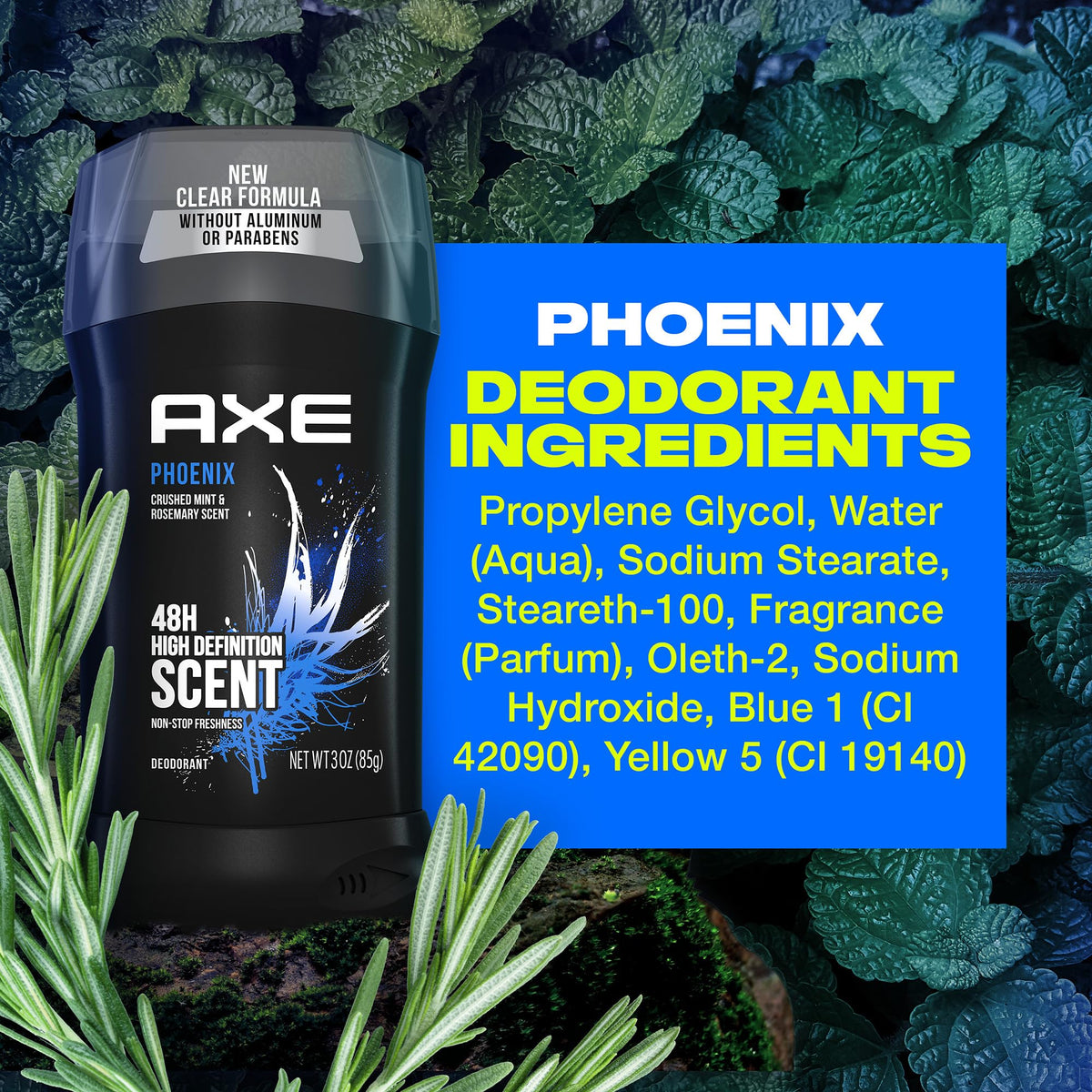 Axe Phoenix eco-packaging image promotes sustainable unpacking experience.