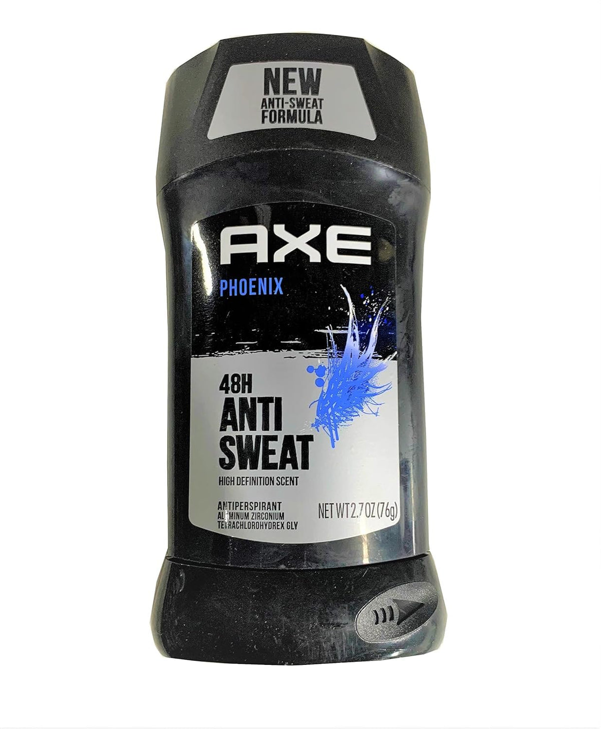 Axe Phoenix dry antiperspirant bottle offering 48-hour protection for daily freshness.
