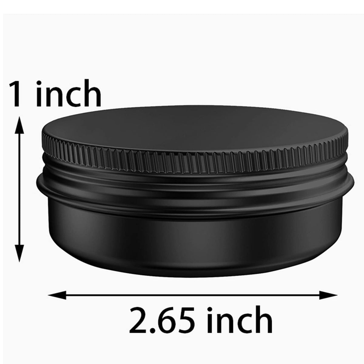 Wide-mouth opening on Axe Sickle tin jar for easy filling