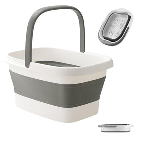 AXLOFO collapsible foot bath basin in full size for easy, relaxing foot soaks after work