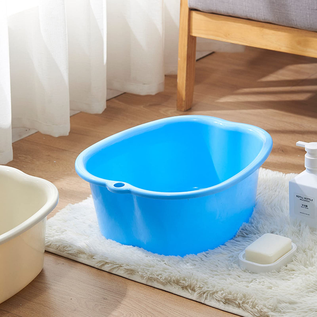 AXLOFO foot basin with massage acupoints provides targeted relief and improved circulation