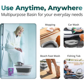 AXLOFO foot bath basin arches for gentle foot massage during soaking