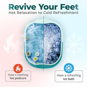 AXLOFO foot bath basin shows massage dots to ease tired feet