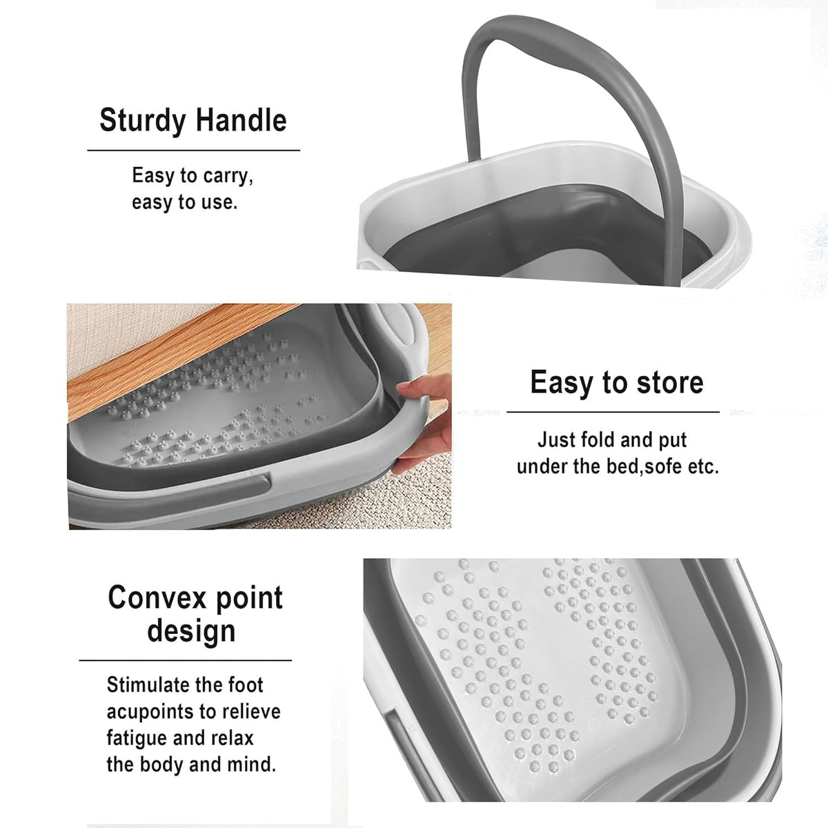 AXLOFO portable foot soak tub ideal for home spa routines on the go