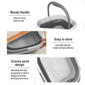 AXLOFO portable foot soak tub ideal for home spa routines on the go