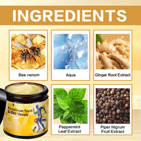 Axnzp botulinum bee venom cream for hands and feet promotes joint mobility.