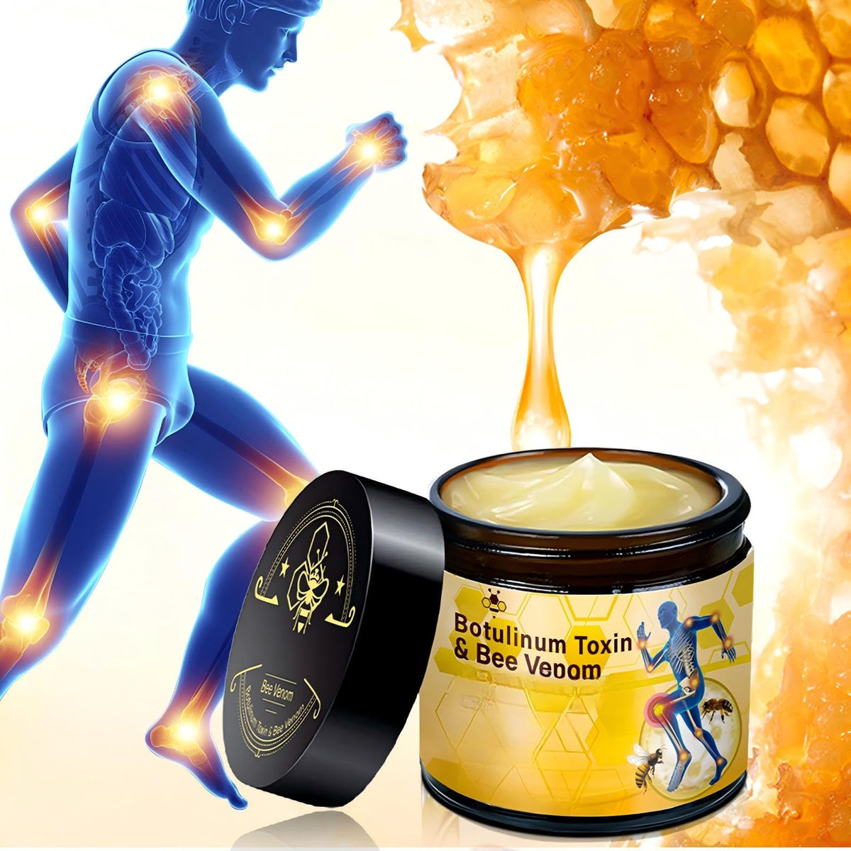Axnzp massage-application motion demonstrates gentle rub and absorption.