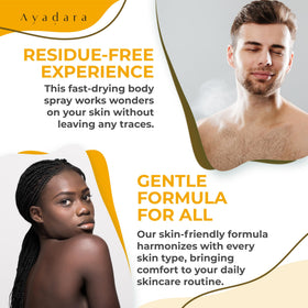 AYADARA Acne Body Spray Butt 3-Pack convenient spray for glute-area skin.