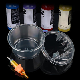 AYDZWJM disposable ink cup tray ideal for safe, on-the-go use between clients.