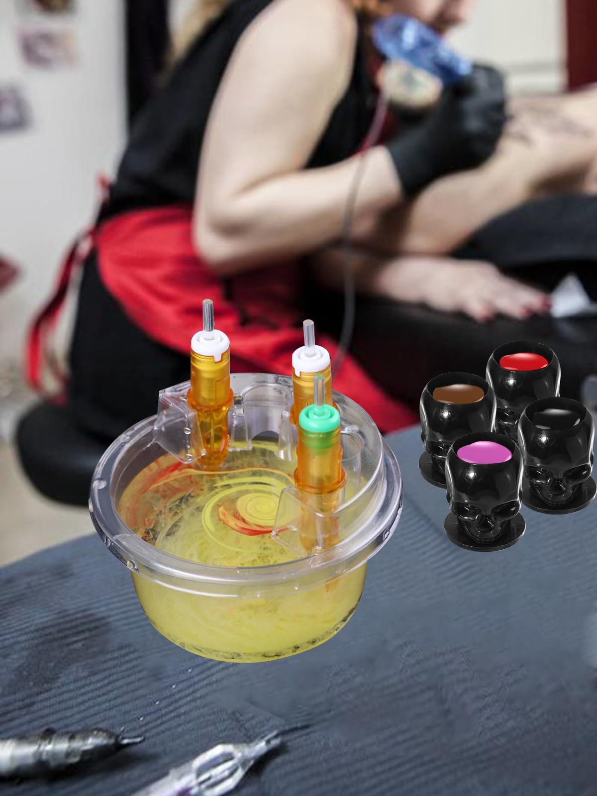 AYDZWJM durable plastic tattoo tray resists deformation for reliable daily studio use.