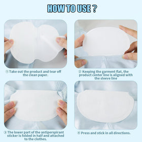 Ayland armpit sweat pad cotton-like layer offers breathable comfort.