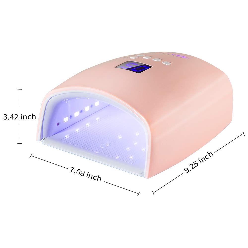 Ayshone in-use cordless nail dryer shows convenient at-home use.