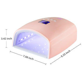 Ayshone in-use cordless nail dryer shows convenient at-home use.
