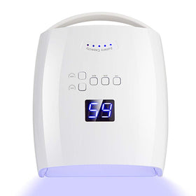 Ayshone rechargeable UV nail lamp front view for cordless home manicures.