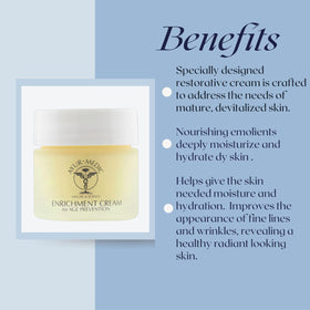 Ayur Medic Enrichment Cream bottle packaging showcases premium skincare.