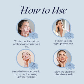 Ayur Medic Enrichment Cream texture on hand reveals rich moisture.