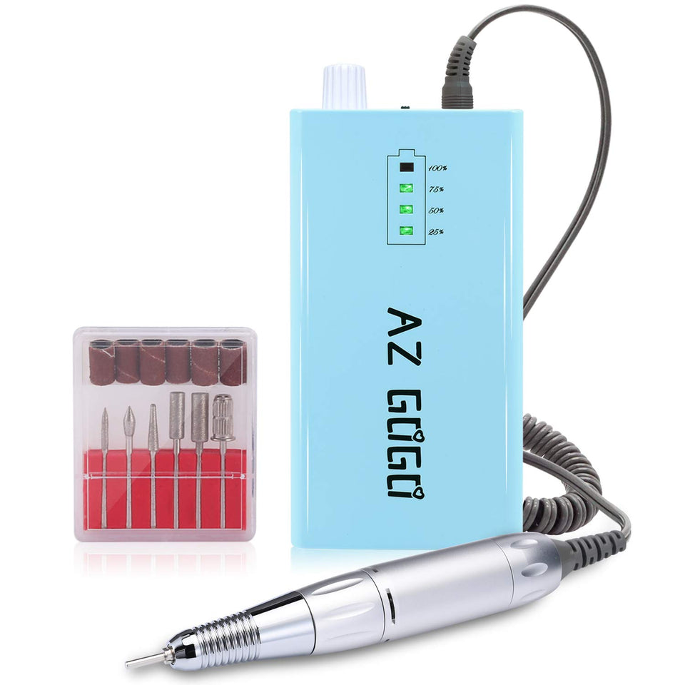 AZ GOGO 30000RPM nail drill front view showing compact power for salons