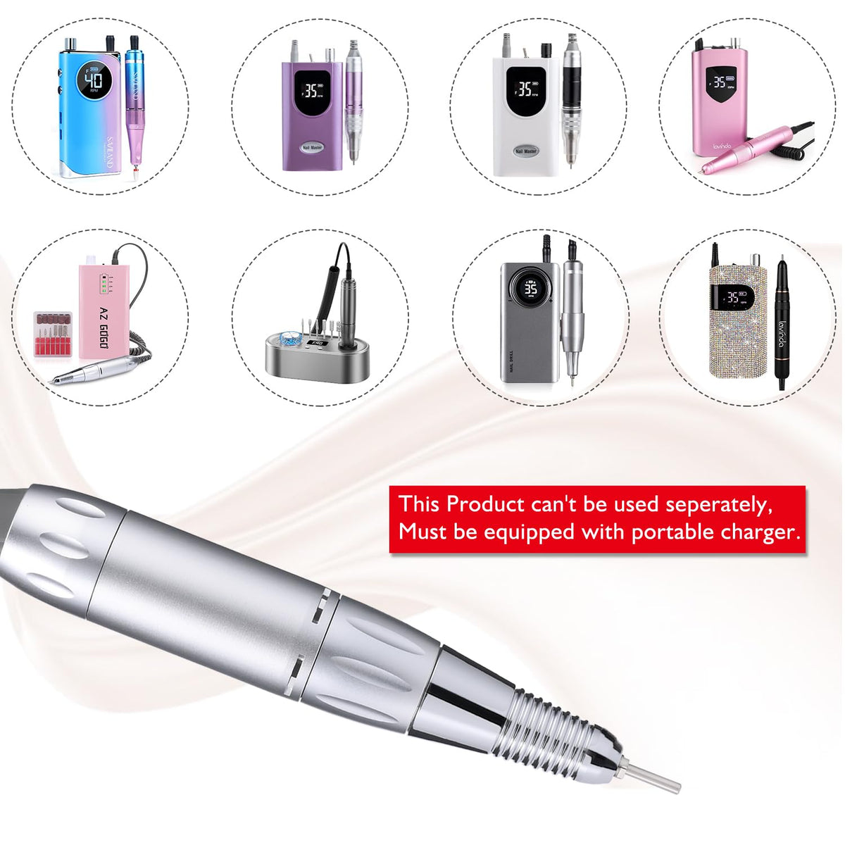 AZ GOGO TP283 handpiece shows forward and reverse rotation feature.