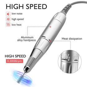 AZ GOGO nail drill machine displaying forward and reverse control for versatile shaping