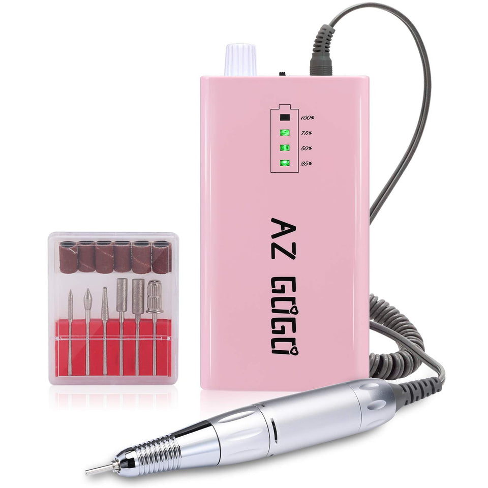 AZ GOGO nail drill front view shows ergonomic design for lasting comfort
