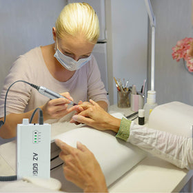 AZ GOGO nail drill machine delivering quiet, smooth operation during detailed filing