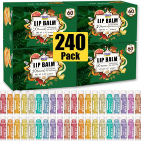 AZEN lip balm sticks in a multi-flavor display for all-day moisture