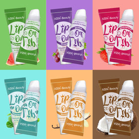 AZEN coconut flavor lip gloss with vitamin E for dry lips.