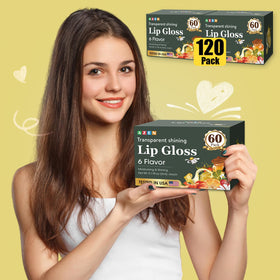 AZEN grape flavor lip gloss offers lasting gloss and color.