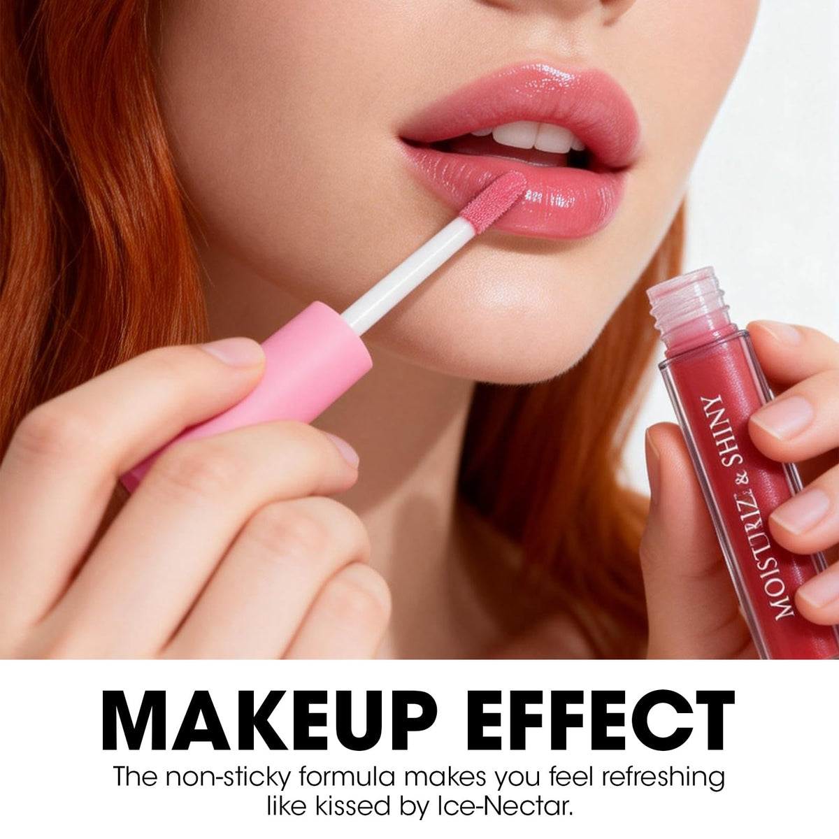 AZEN lip gloss for soft, smooth lips in a lightweight formula