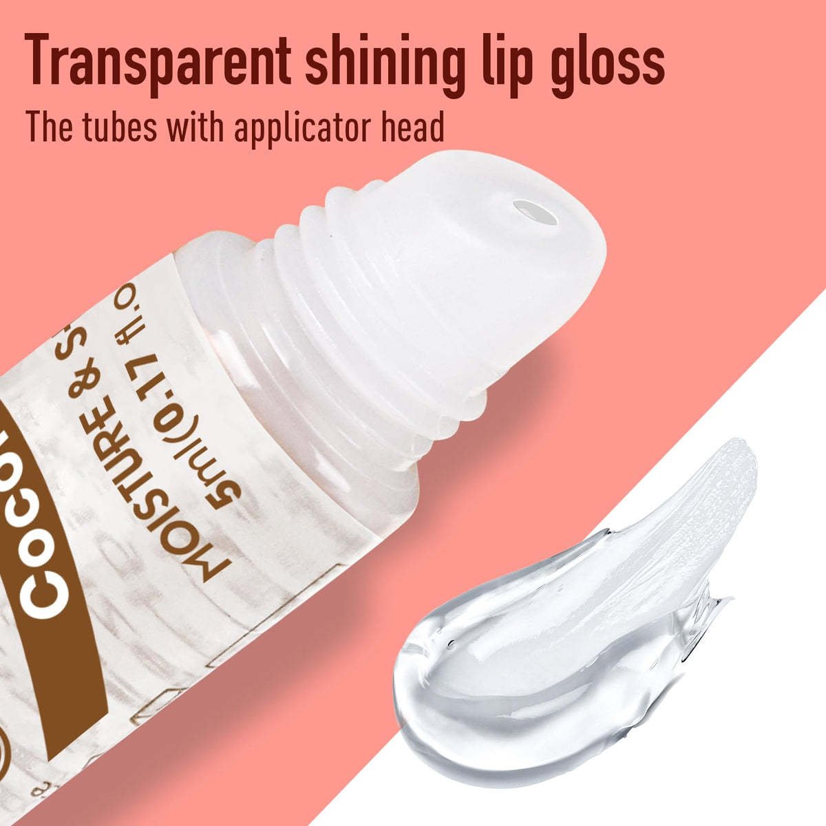 AZEN vanilla flavor lip gloss with clear shine and smooth lips.