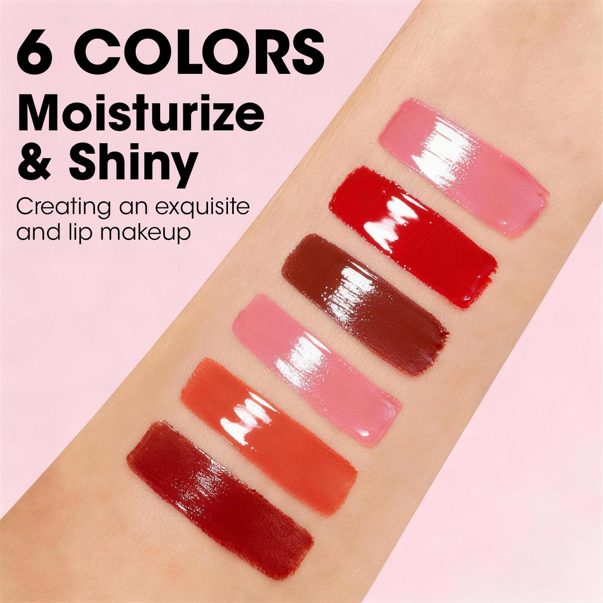 AZEN lip gloss with vitamin E and coconut oil for moisturizing lips