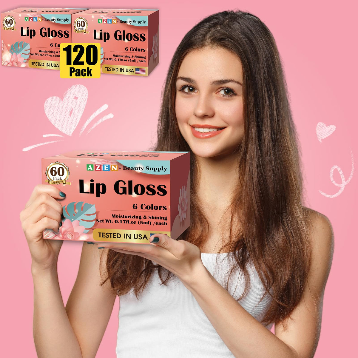 AZEN lip gloss set ideal for Mother's Day gifting