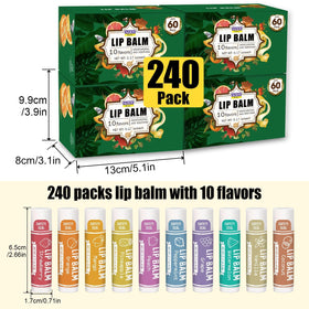 AZEN packaging display of lip balm sticks for gifting and easy browsing