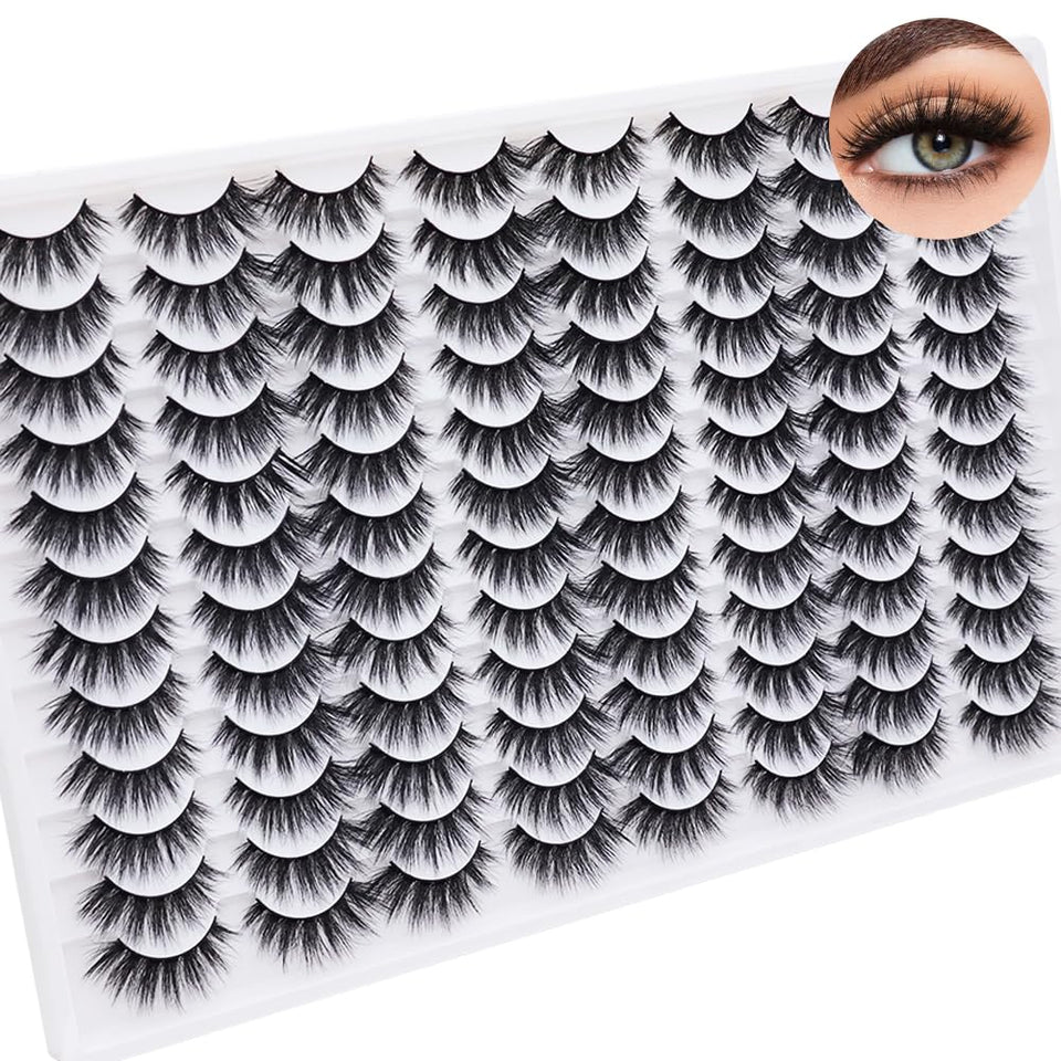 Azenlo false eyelashes 48-pair pack for versatile looks.