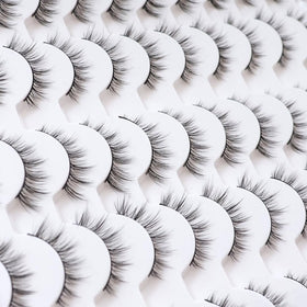 Azenlo strip lashes easy application wispy for quick daily wear