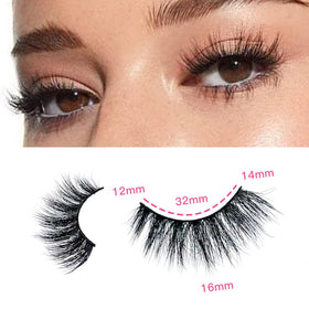 Azenlo wispy cat-eye lashes 12-16mm for fluttery definition.
