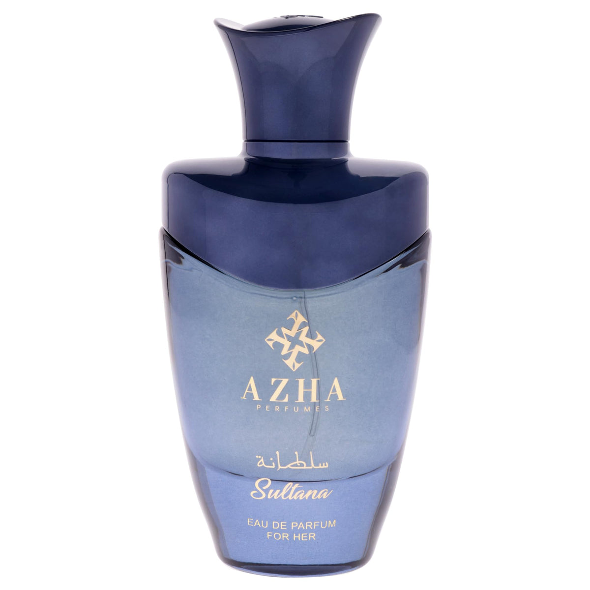 Azha Classiq Sultana bottle side angle emphasizes luxurious fragrance presence