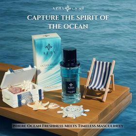Azha Ocean Breeze lemon-mandarin top-notes close-up emphasizes fresh opening.