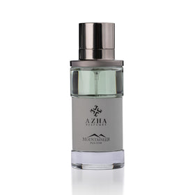 Azha Perfumes Mountaineer bottle in hand evokes confident daily rituals.