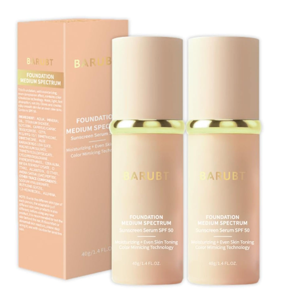 Azmaker 4 in 1 foundation with SPF 50 pump for easy daily application