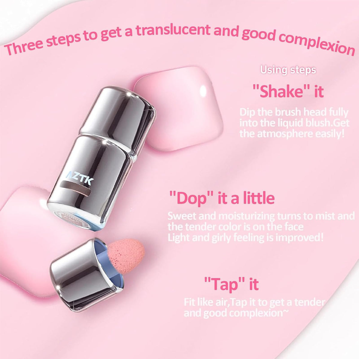 Aztk JC04 blend-friendly texture helps seamless transitions on skin.