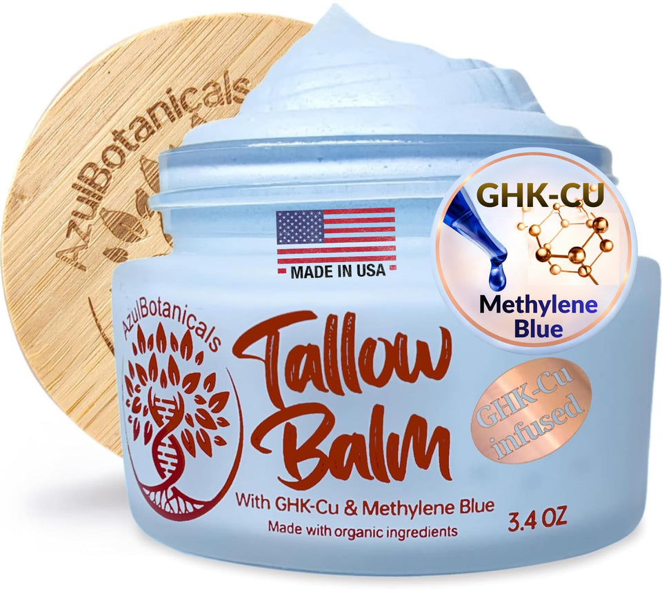 AzulBotanicals copper peptide ghk-cu jar closeup for antioxidant support on skin