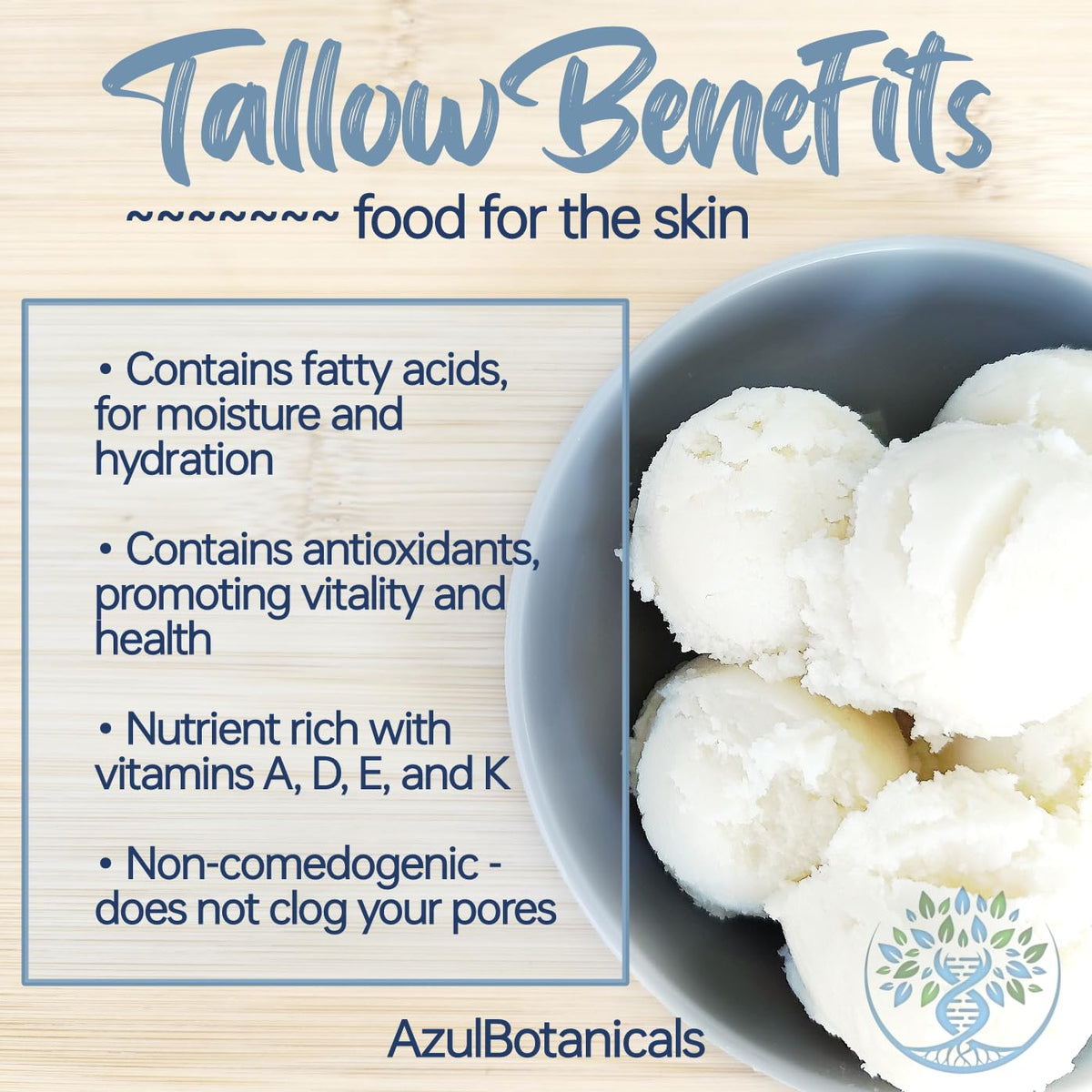 AzulBotanicals Fragrance-free formula suitable for sensitive skin.