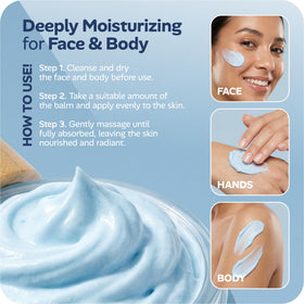 AzulBotanicals hand applying balm for daily moisture