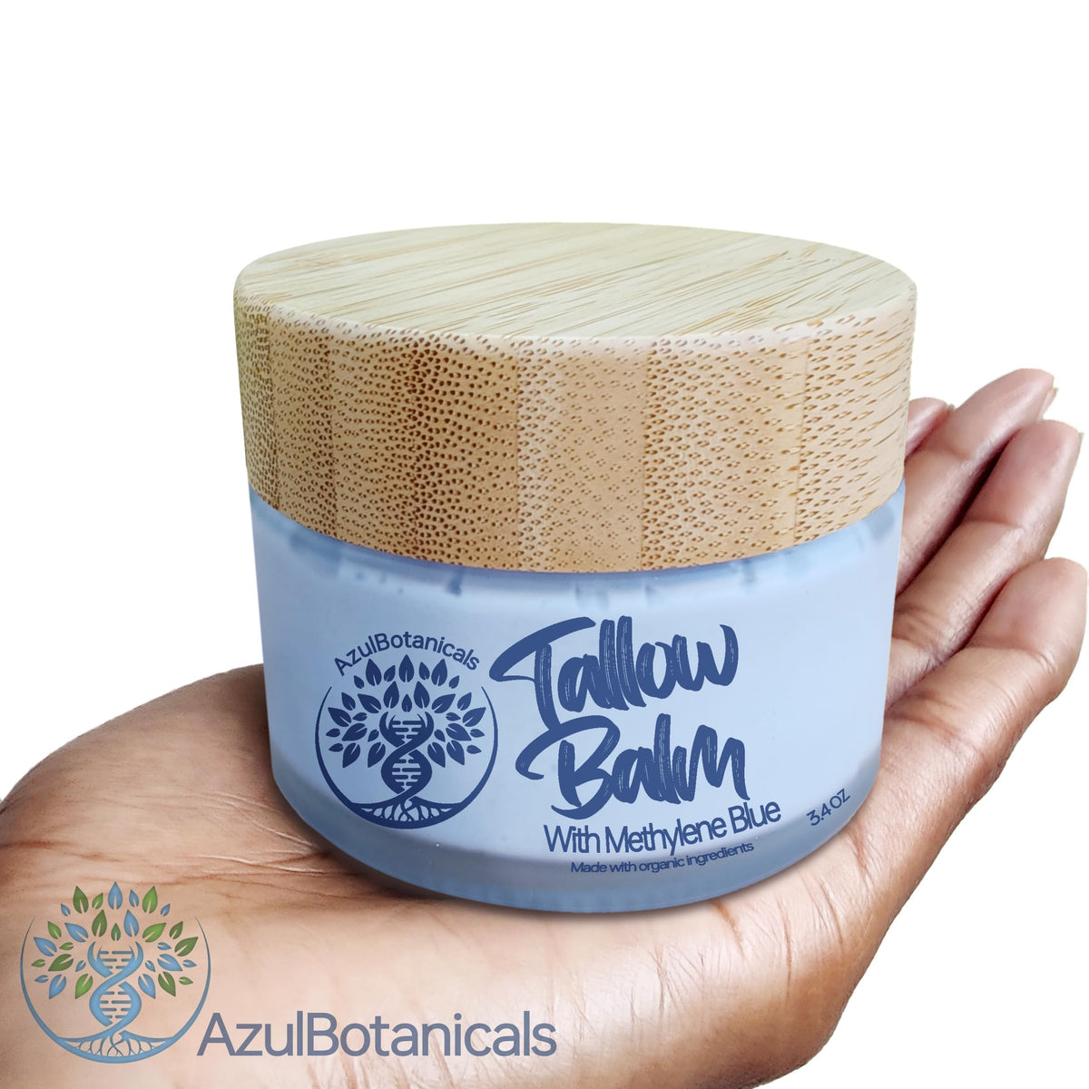 AzulBotanicals Whipped balm texture shown for smooth, non-greasy absorption.