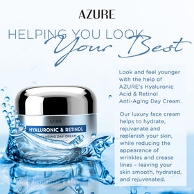 Azure Cosmetics Hyaluronic Acid Night Cream glides on for overnight hydration