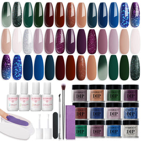 AZUREBEAUTY 31pcs dip nails starter kit for at-home salon-quality manicures