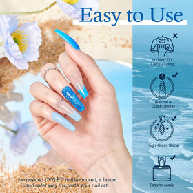 AzureBeauty 32-color dip powder palette for endless summer nail art